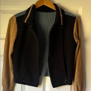 Stylish Black and Tan Women's Jacket
